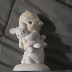 Adorable Figurine with Bunny (Precious Moments)